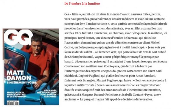 Journal « Libération » Tribune du 25 janvier 2022